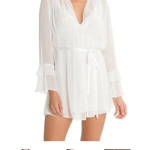 Sheer white robe